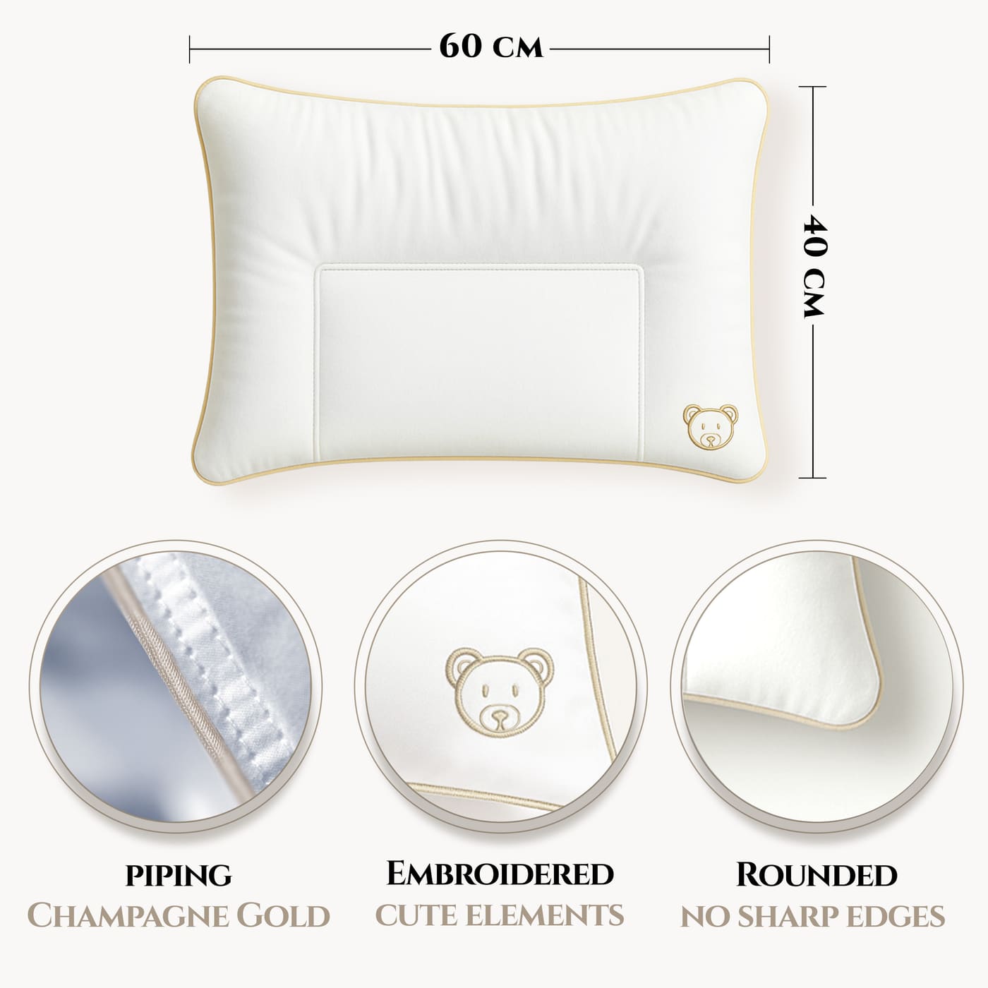 Aura Plush Baby & Kids Down Pillow — 细节图 2